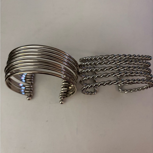 Lia Sophia Jewelry - Lia Sophia Silver Tone Cuff Bracelets